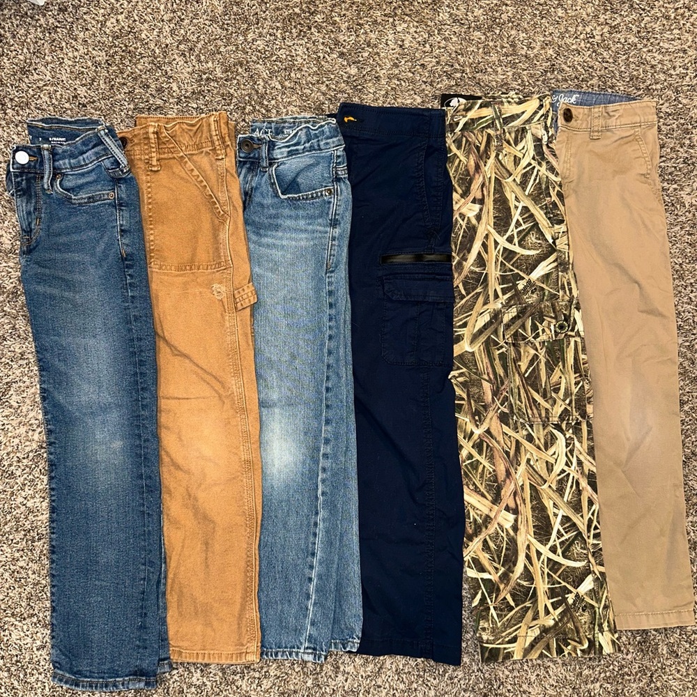Bundle of boys size 7 pants